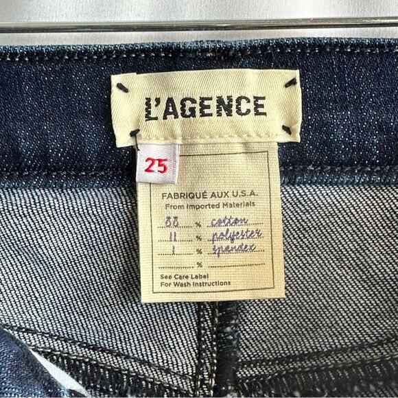 L’AGENCE Alexia High Rise Crop Cigarette Jeans In Pike - Picture 8 of 8